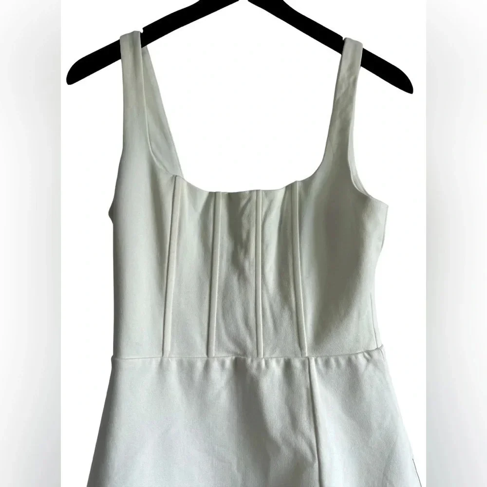NEW Lulus Absolute Angel Ivory Sleeveless Corset Bodycon Mini Dress